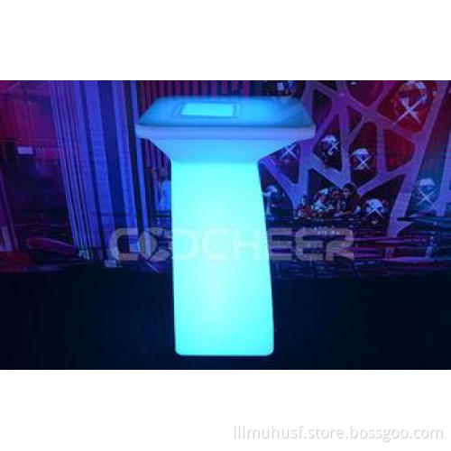 Luxury Led Party Furniture waterproof illuminated bar table